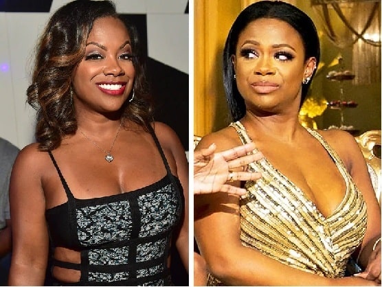 A picture of Kandi Burruss before and after plastic surgery.
